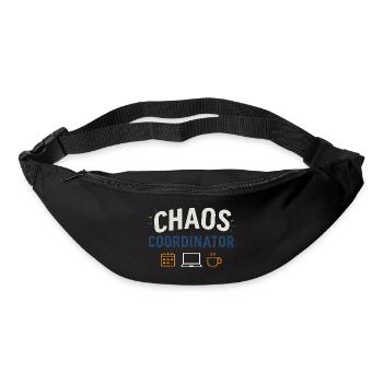 Coordinateur du Chaos – Chemise Funny Sayings pour Elt - Sac banane - noir - Devant