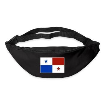Panama flag - Bum bag - black - Front