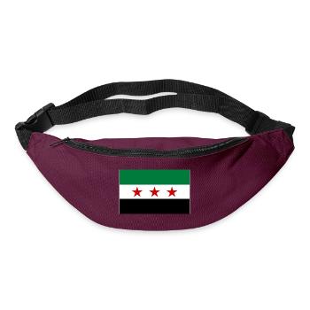 Drapeau de la Syrie - Sac banane - bordeaux  - Devant