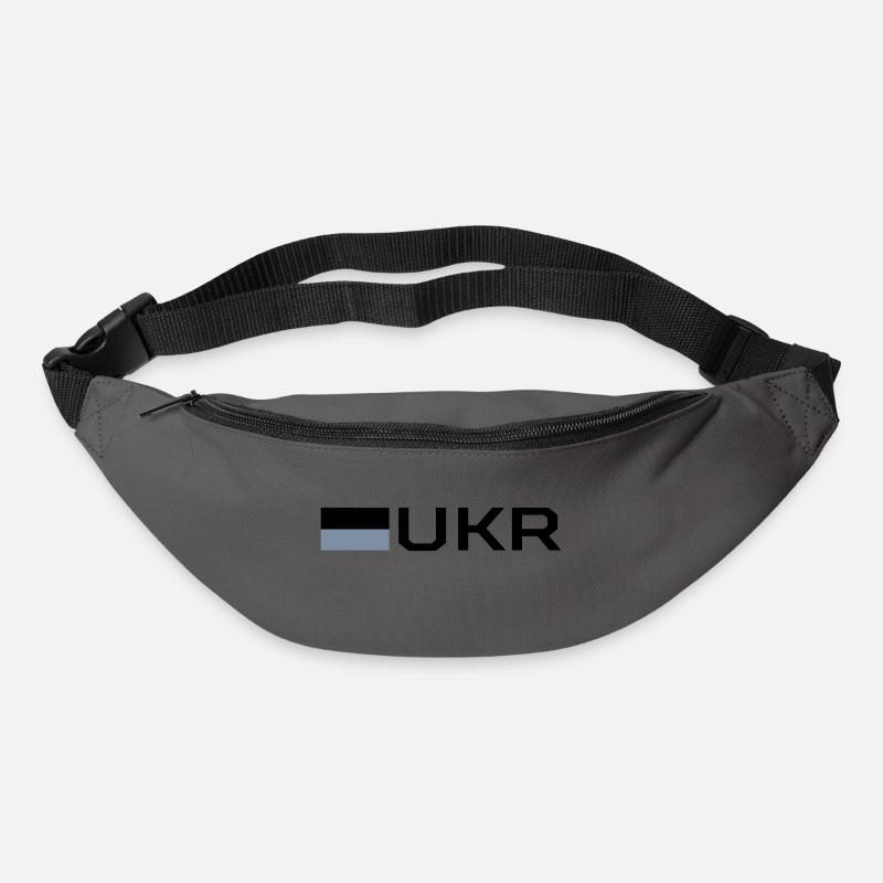 Flagge der Ukraine - Gürteltasche - Graphite