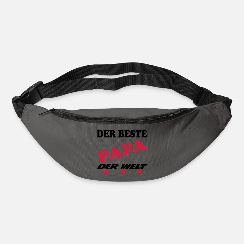 DER BESTE PAPA - Bum bag - graphite grey
