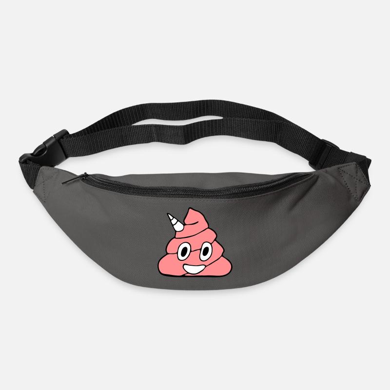 Einhorn Kackhaufen - Gürteltasche - Graphite