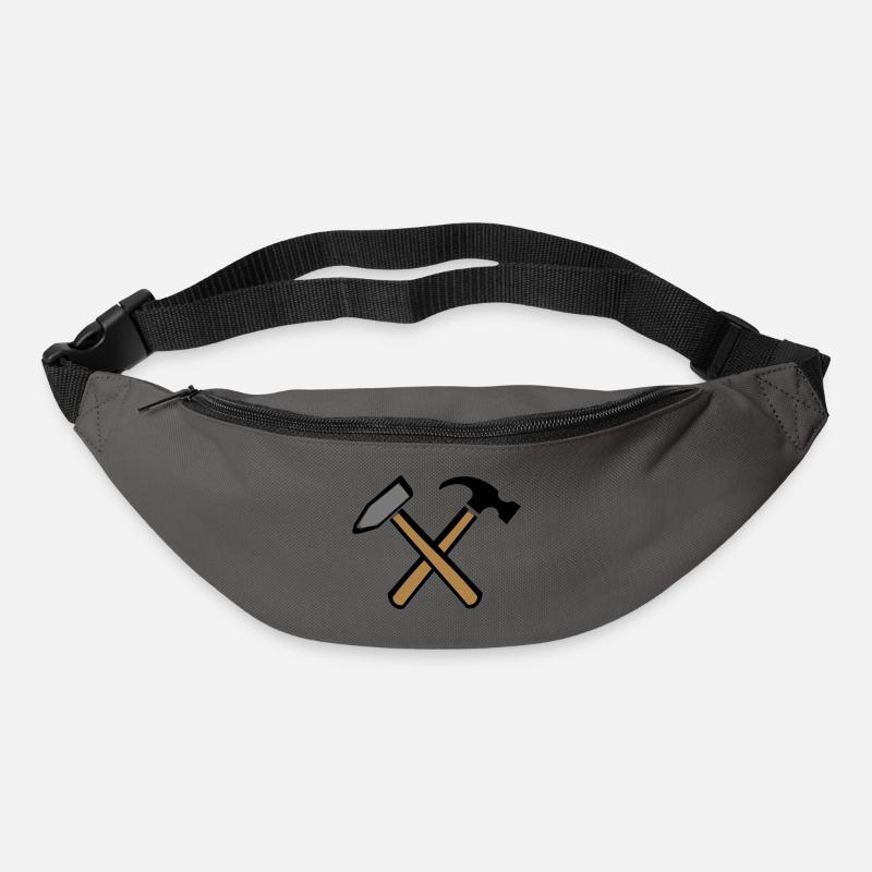 Outil outil marteau - Sac banane - gris graphite
