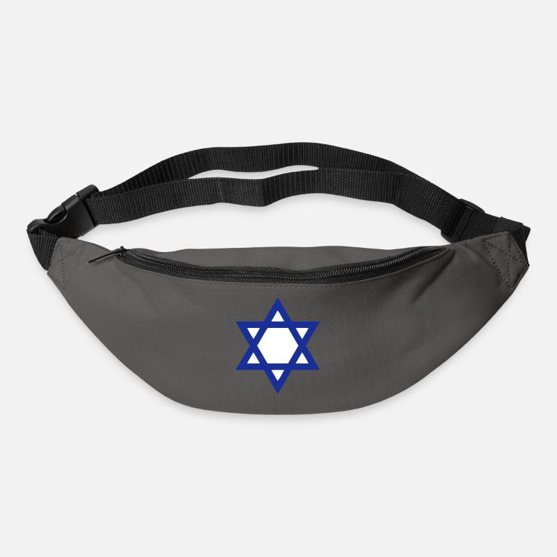 Davidstern - Gürteltasche - Graphite