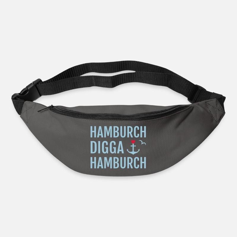 Hamburch DIGGA Hamburch - Gürteltasche - Graphite