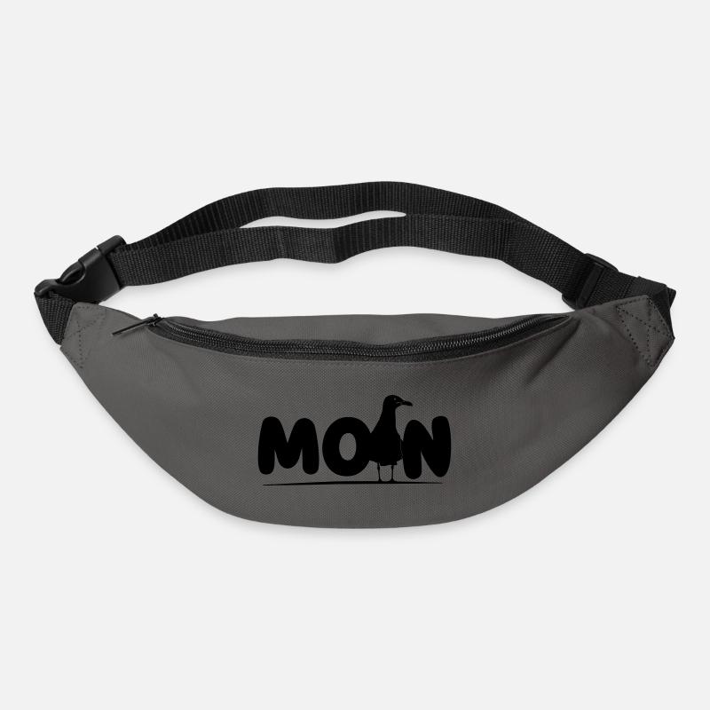 Moin mit Möwe - Gürteltasche - Graphite