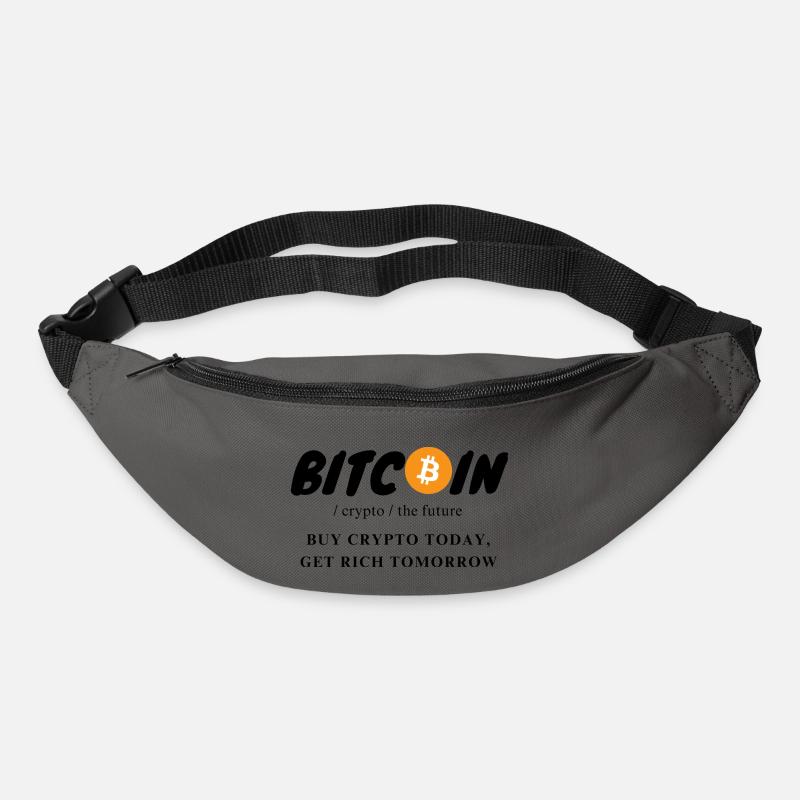 Krypto Bitcoin The Future - Gürteltasche - Graphite