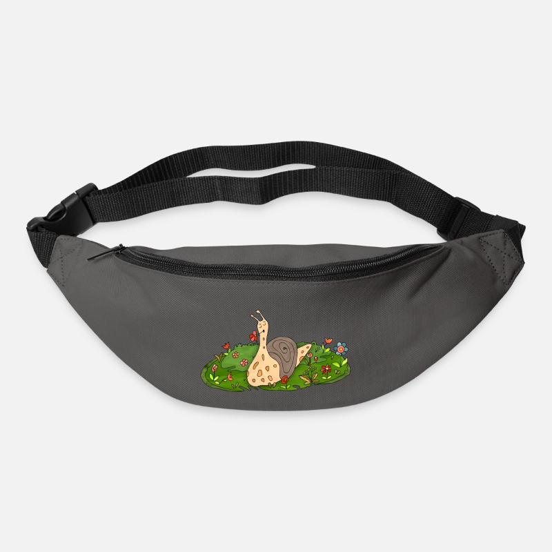 Escargot - Sac banane - gris graphite