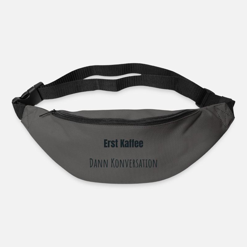Coffee first, please - Bum bag - graphite grey