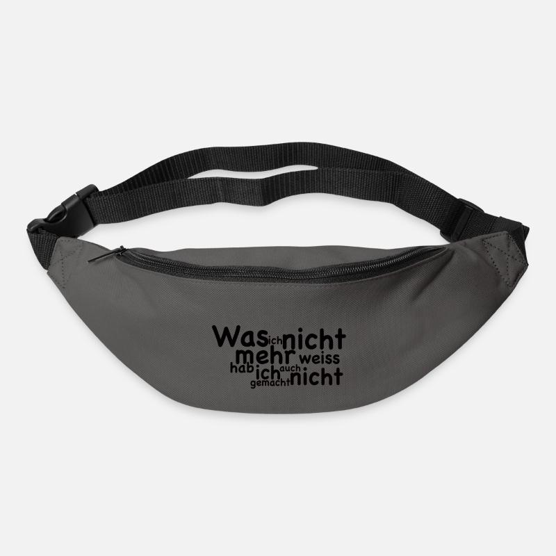 Cooler Spruch - Gürteltasche - Graphite