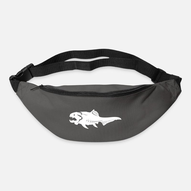 Dunkleosteus Urzeit Fisch des Devon - Gürteltasche - Graphite