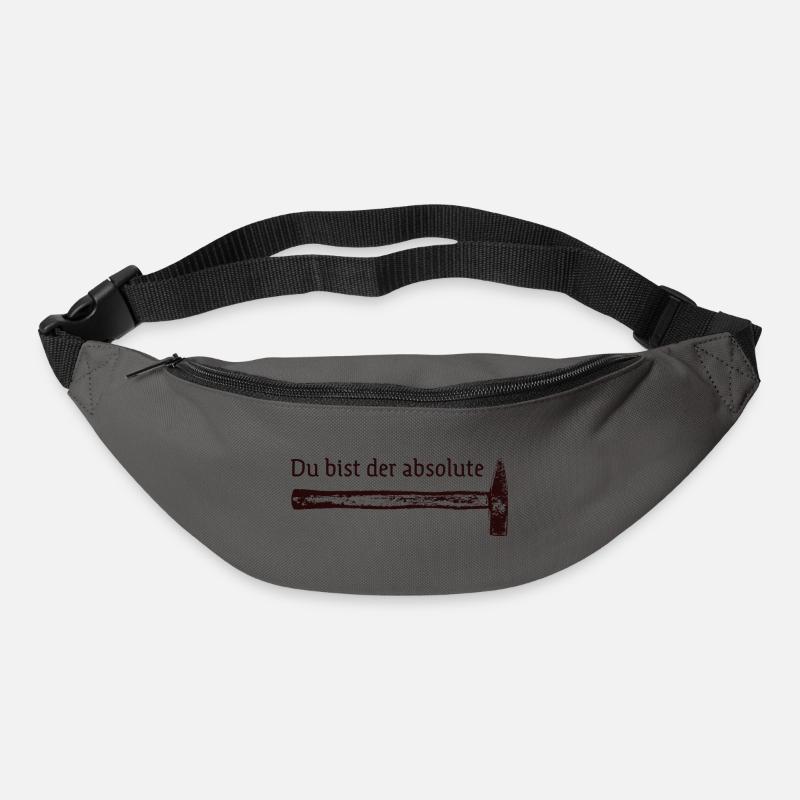 Du bist der absolute Hammer - Gürteltasche - Graphite