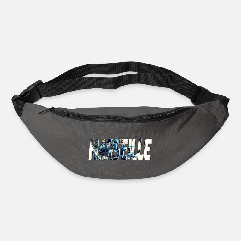 Marseille stylized comic book design - Bum bag - graphite grey