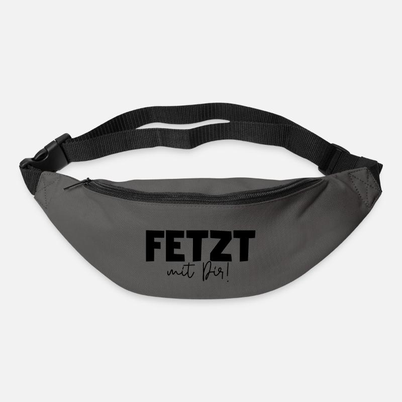 Fetzt mit Dir! Freundschaftsspruch beste Freunde - Gürteltasche - Graphite