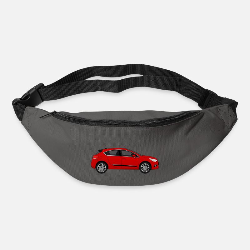 Rotes Auto - Gürteltasche - Graphite