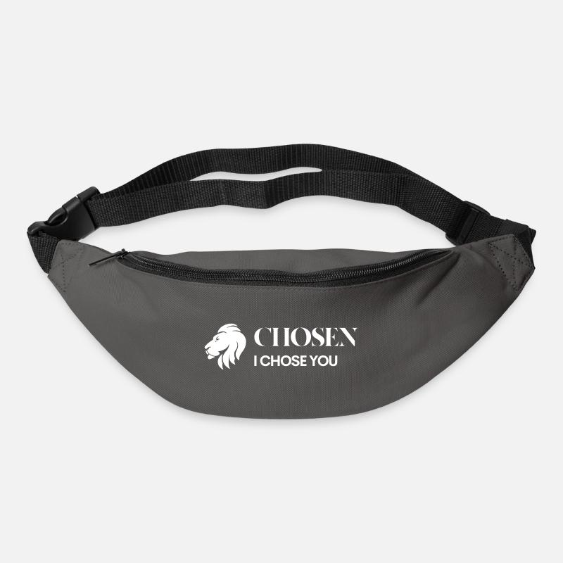 Logo blanc sans arrière-plan - Sac banane - gris graphite