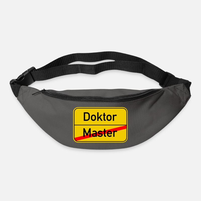 Ortsschild Master - Doktor - Gürteltasche - Graphite
