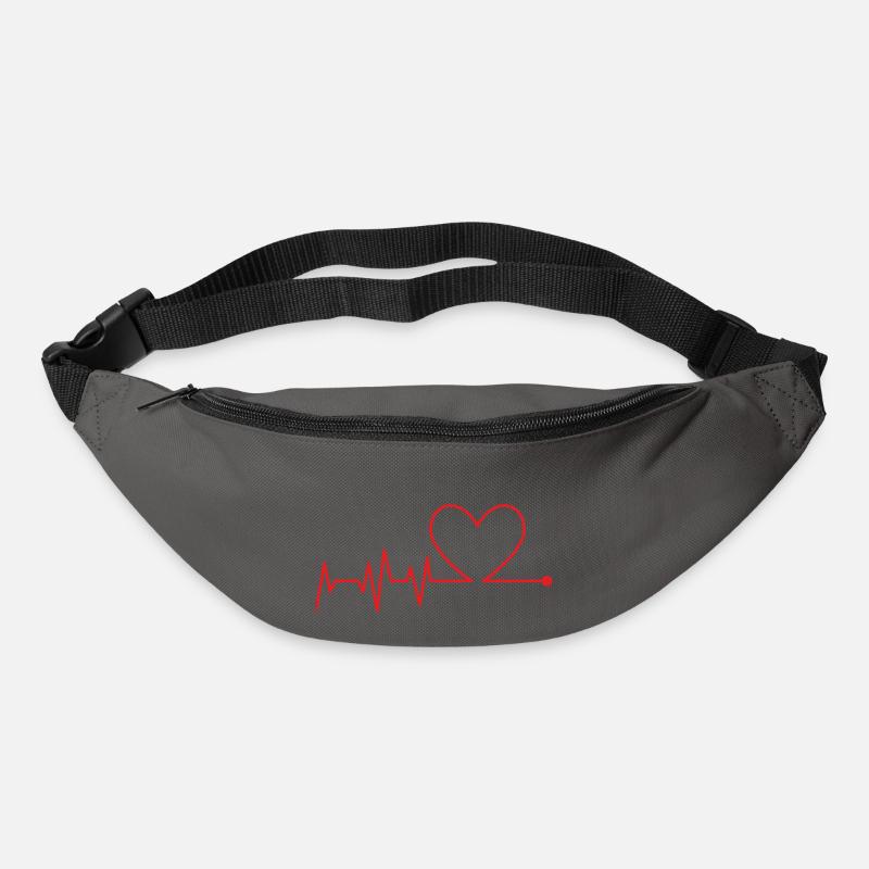 ÉLECTROCARDIOGRAMME - Sac banane - gris graphite