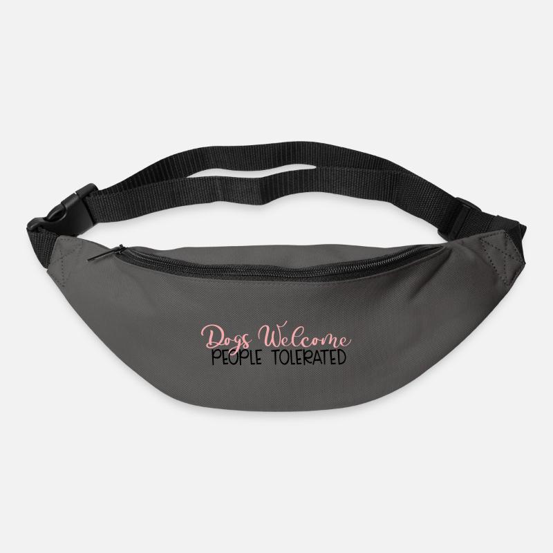 Hunde willkommen - Gürteltasche - Graphite