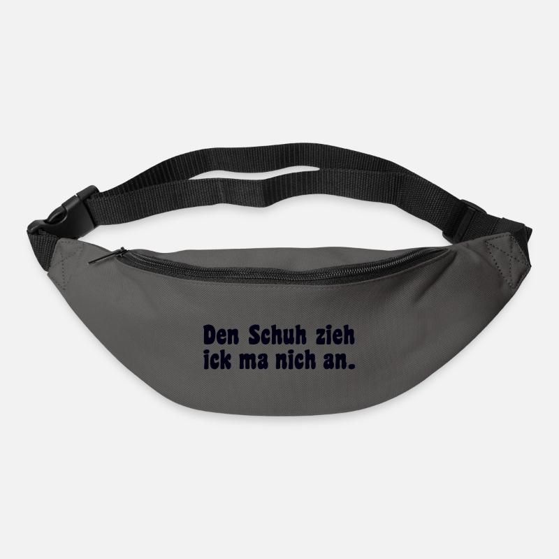 Berliner Dialekt Spruch - Gürteltasche - Graphite