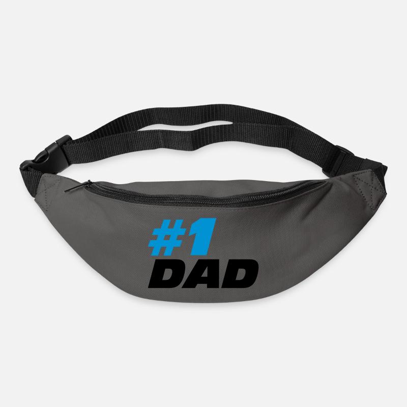 #1 Dad - Sac banane - gris graphite