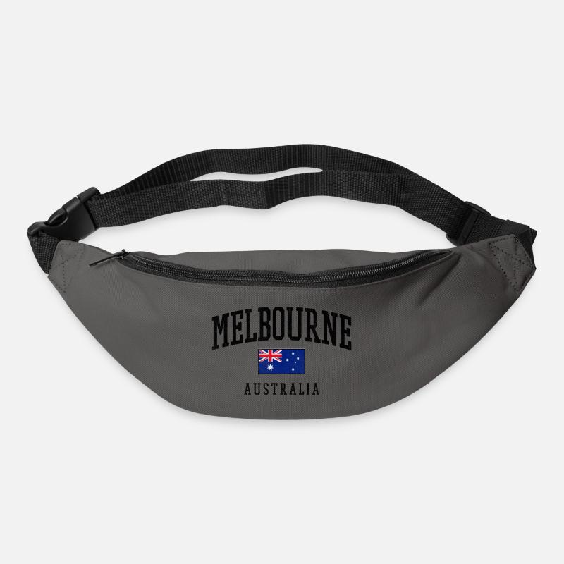 Melbourne Australia Flag Design - Bum bag - graphite grey