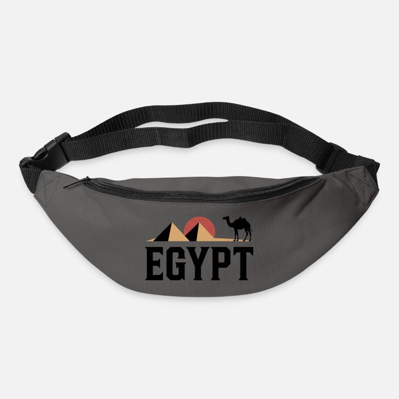 Pyramiden im Wüstenlicht - Gürteltasche - Graphite