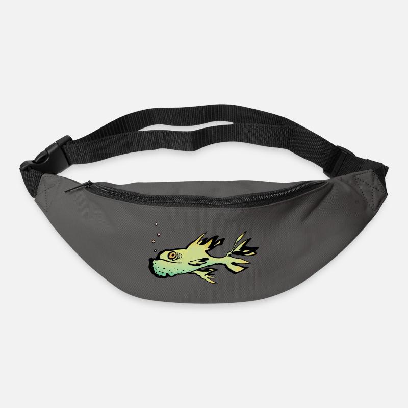 Poisson - Sac banane - gris graphite