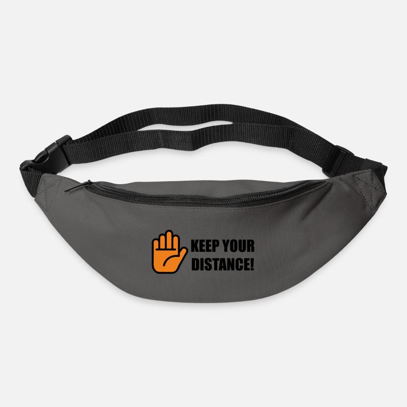 Kepp Ihre Entfernung! - Gürteltasche - Graphite