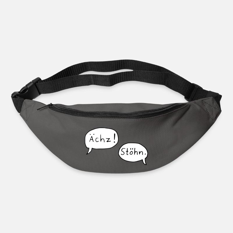 ächz stöhn - Gürteltasche - Graphite
