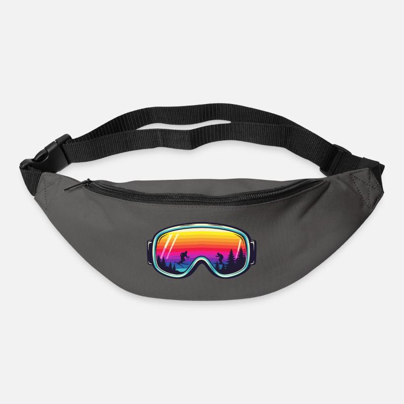Ski Goggles Sunset Forest - Bum bag - graphite grey