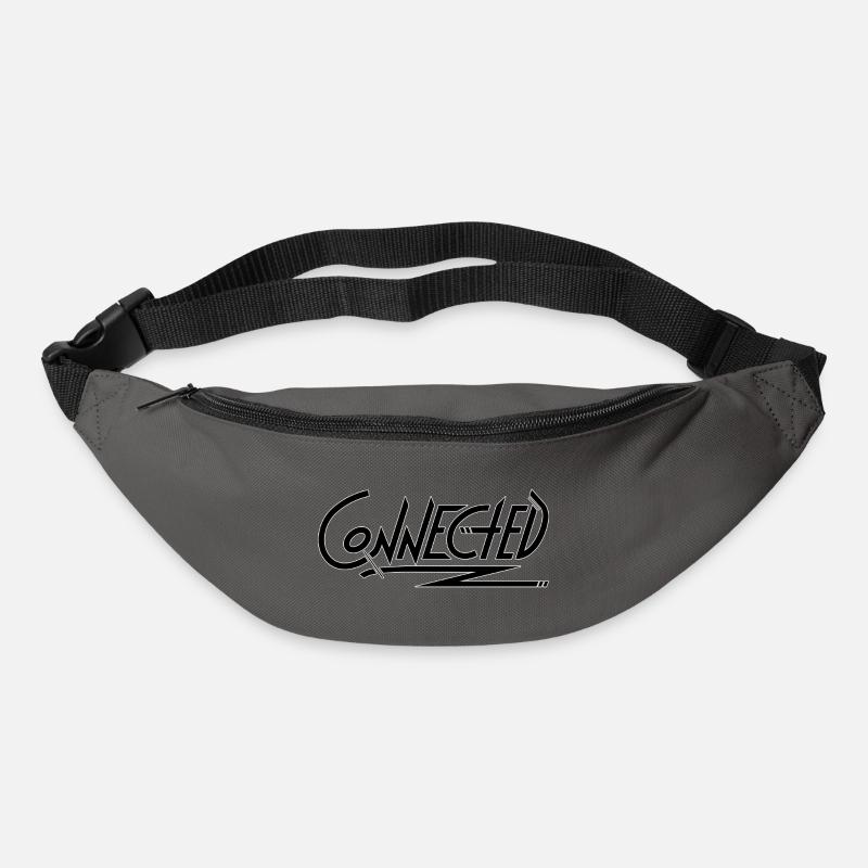 Connected_black_simple - Sac banane - gris graphite