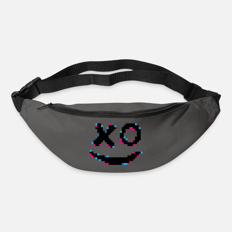 Confettis Pixel Néon - Sac banane - gris graphite