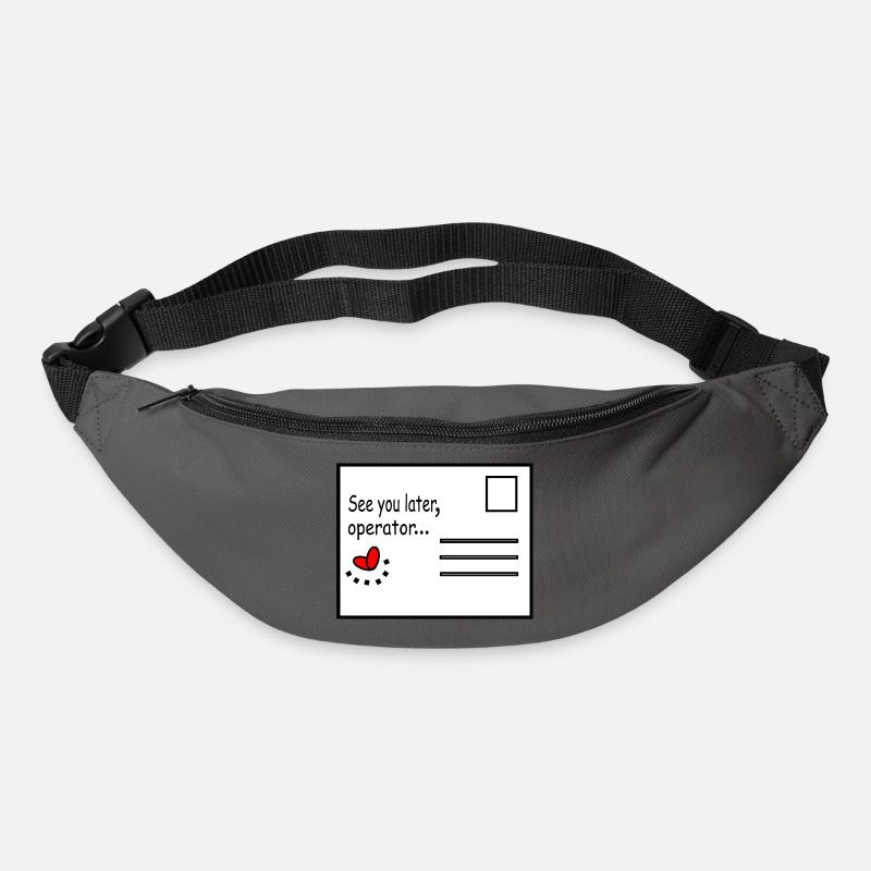 See_you_later_operator - Bum bag - graphite grey