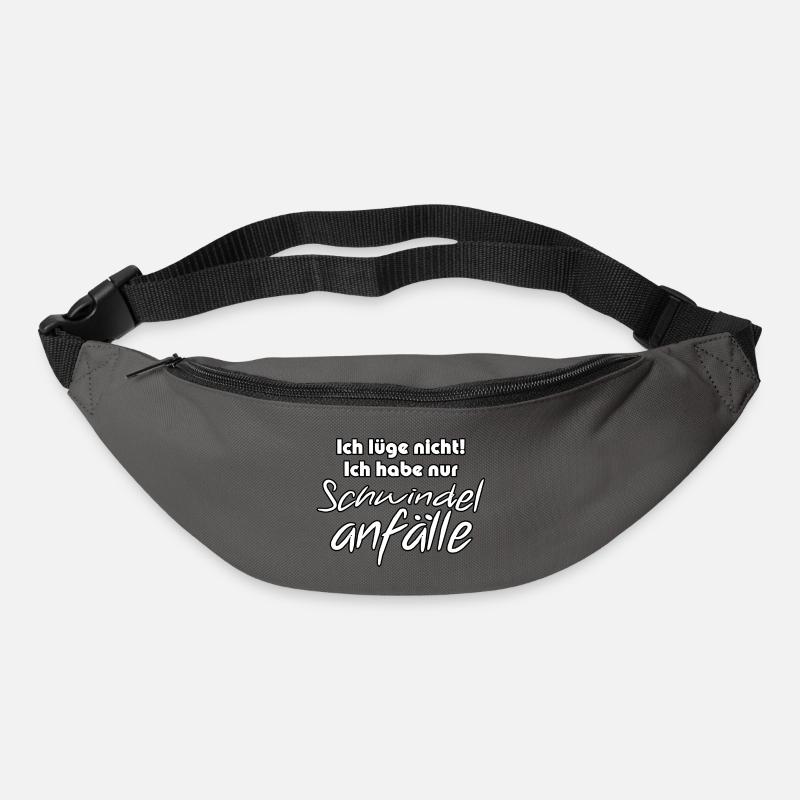 Schwindelanfälle - Lügner Spruch Geschenk - Gürteltasche - Graphite