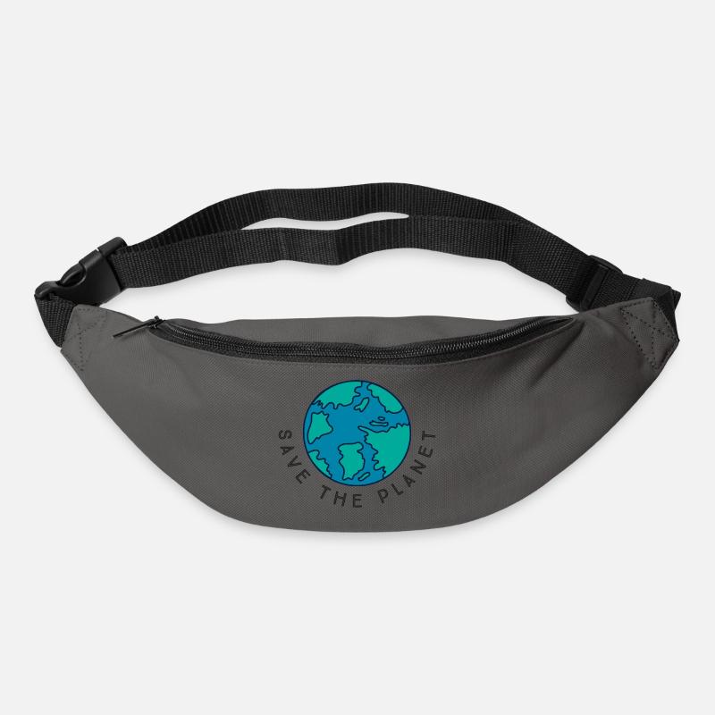 Save the Planet - Gürteltasche - Graphite