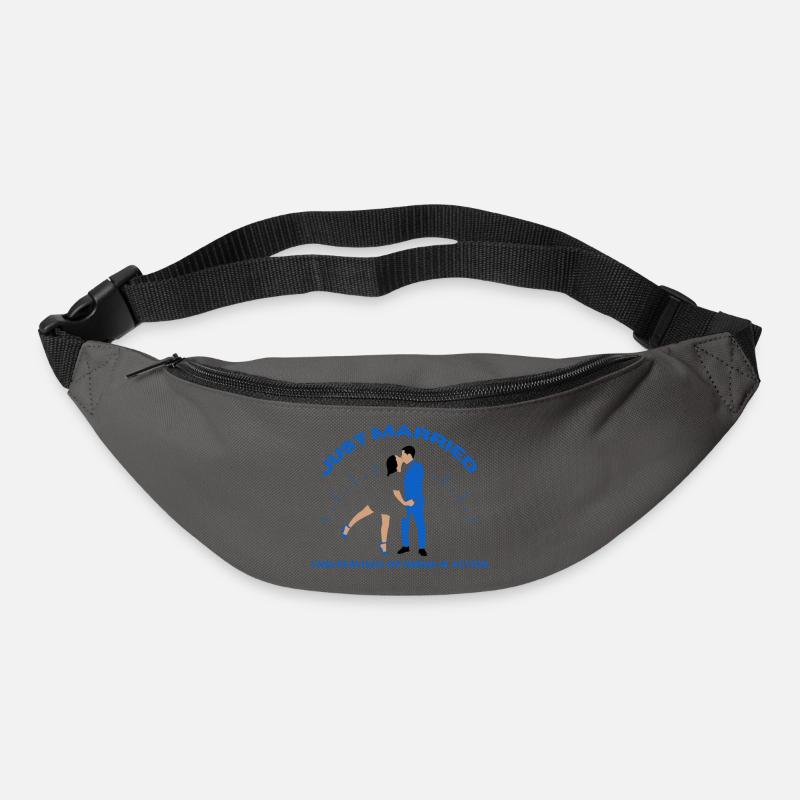 just married | Wedding - Bum bag - graphite grey