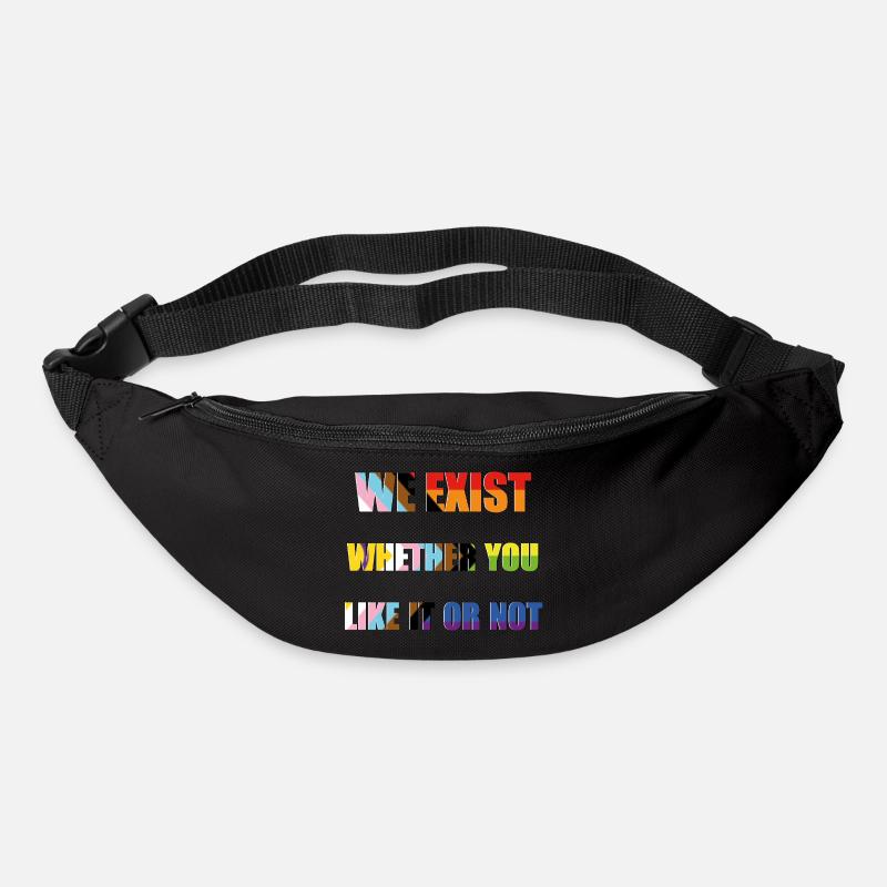 We Exist - Progress Pride Flag - Bum bag -
