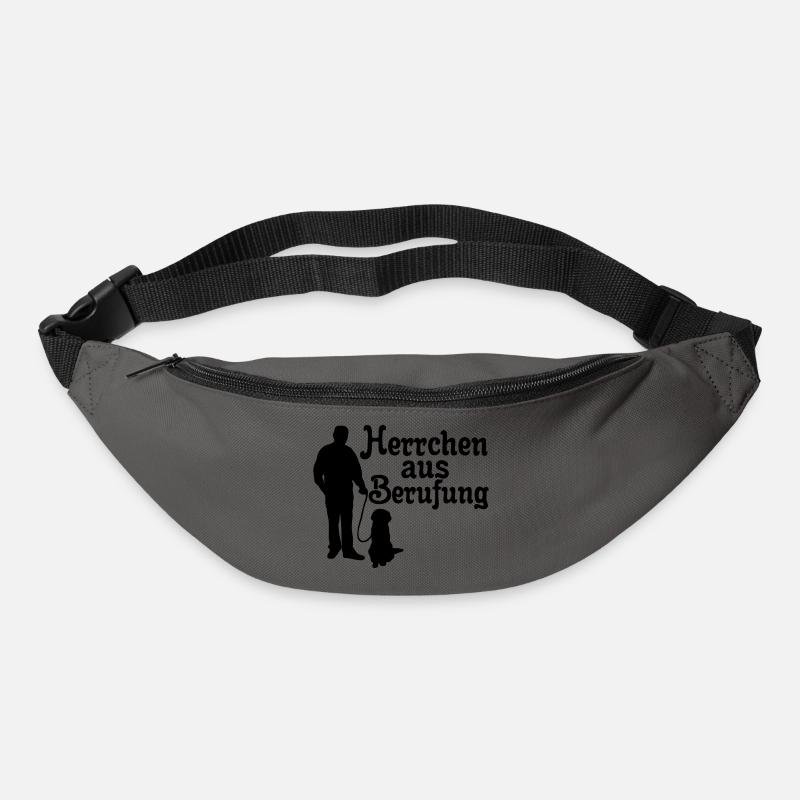 Herrchen aus Berufung, Hund, Tier, Geschenk - Gürteltasche - Graphite