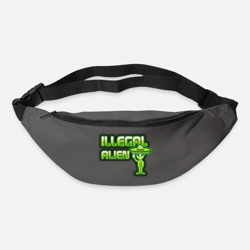 Funny Illegal Alien - Bum bag - graphite grey