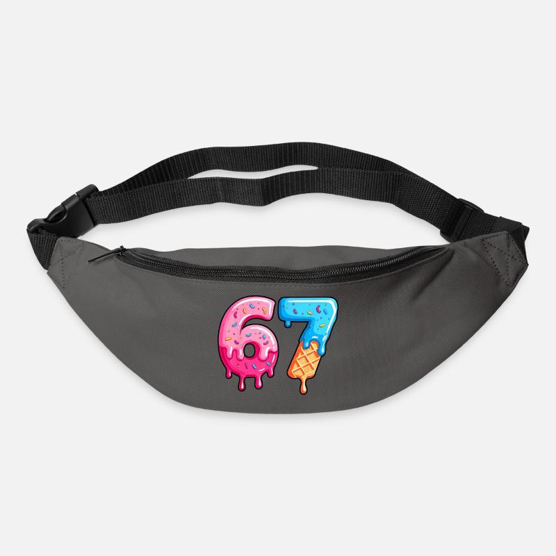Figures Sweet 6-7 Dessert Font - Bum bag - graphite grey