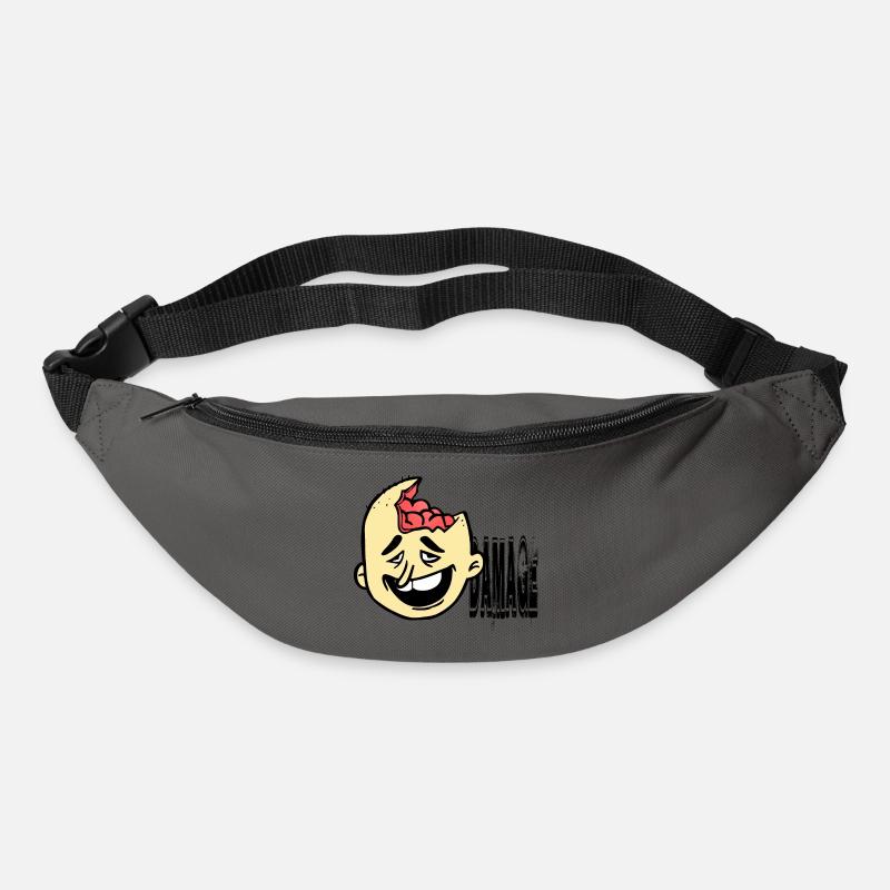 Dumm behindert Idiot - Gürteltasche - Graphite