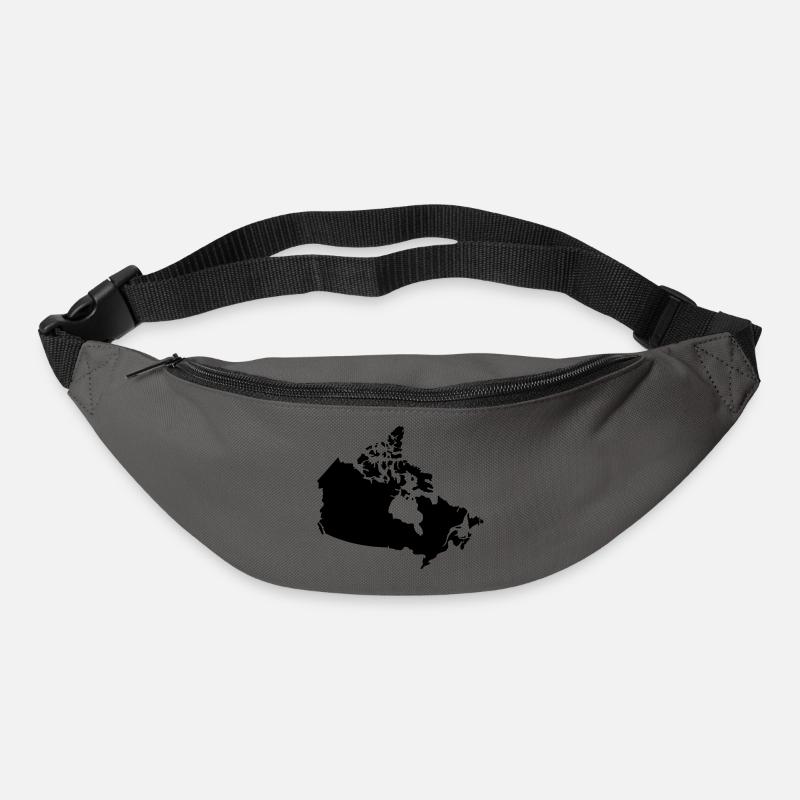 Kanada Canada Karte - Gürteltasche - Graphite