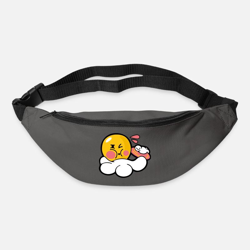 Smiley Discus - Sac banane - gris graphite