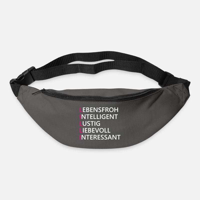 Lilli Name Geschenk - Gürteltasche - Graphite