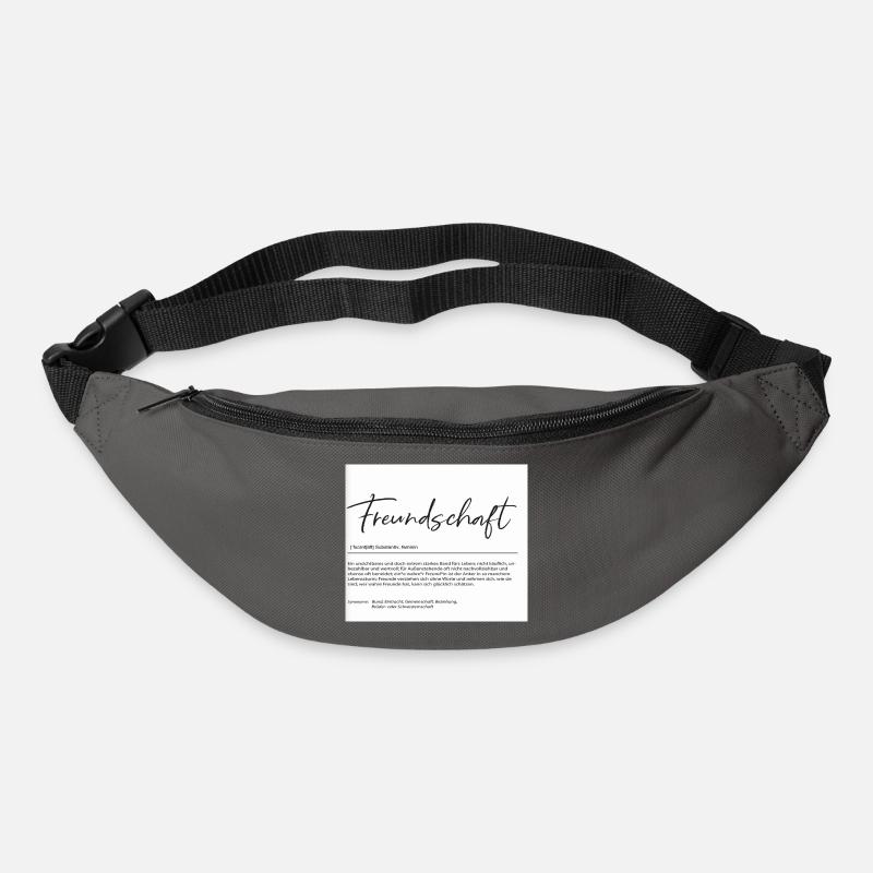 Freundschaft - Gürteltasche - Graphite