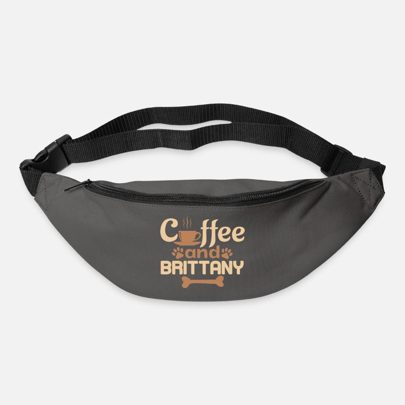 coffe and Brittany pet lover - Bum bag - graphite grey