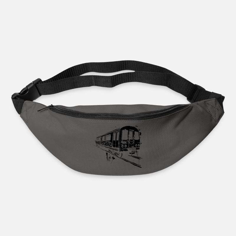 Railway Graphic - Bum bag - graphite grey