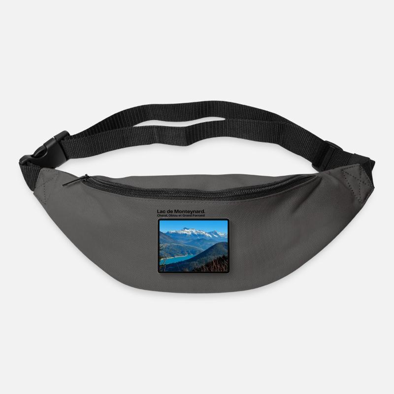 Lac de monteynard - Sac banane - gris graphite