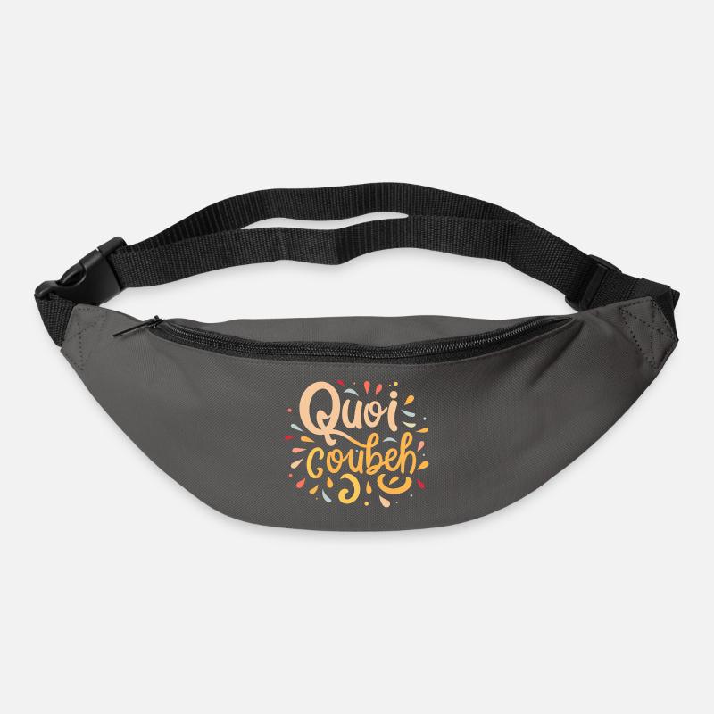 Quoicoubeh - Sac banane - gris graphite